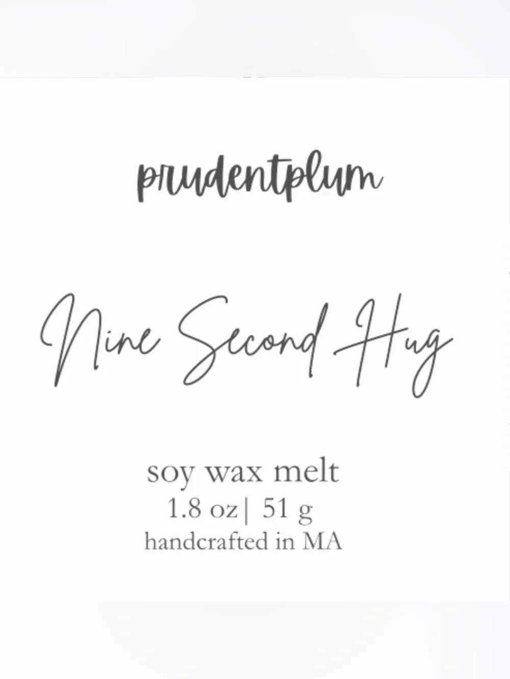 Nine Second Hug Soy Wax Melt Snap Bar 1.8oz | Melts For Wax Warmer